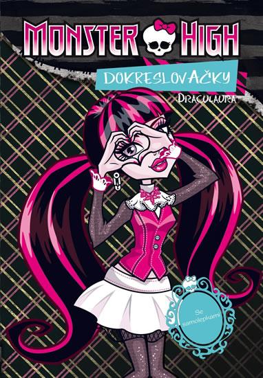 Kniha: Monster High - Dracularua - Dokreslovačky se samolepkami - Mattel