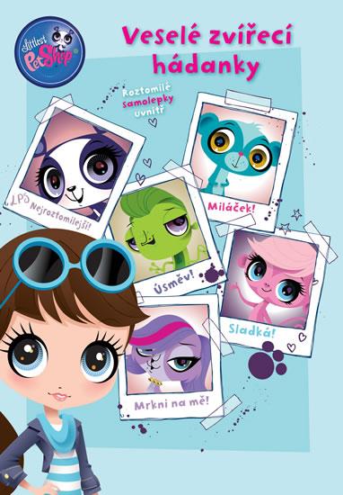 Kniha: Littlest Pet Shop - Veselé zvířecí hádanky + samolepky - Hasbro