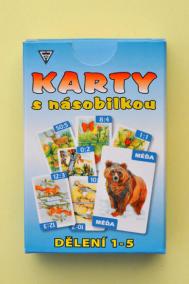 Karty s násobilkou dělení 1-5