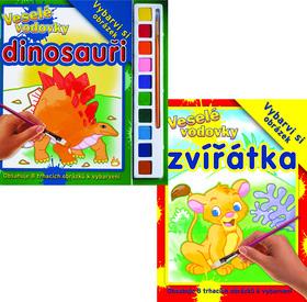 Kniha: Komplet 2ks Veselé vodovky Zvířátka + Dinosauřiautor neuvedený