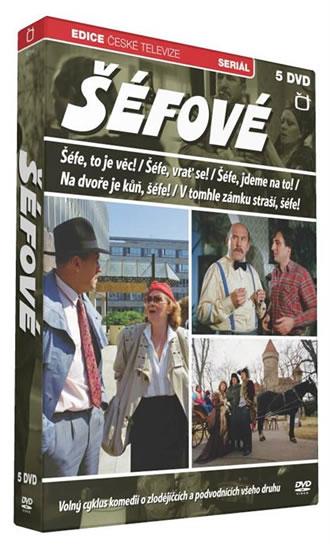 Kniha: Šéfové - Šéfe, to je věc/Šéfe vrať se!/ Šéfe, jdeme na to!.... - 5 DVDautor neuvedený