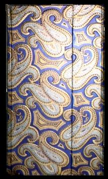 Kniha: Zápisník s magnetickou klopou 100x180 mm modrý se zlatostříbrným ornamentemautor neuvedený