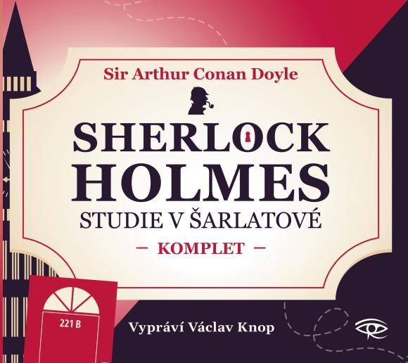 Kniha: Sherlock Holmes - Studie v šarlatové - CDm3 (Čte Václav Knop) - Doyle Sir Arthur Conan