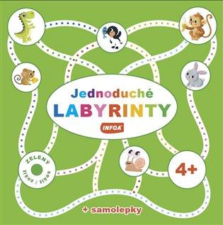 Kniha: Jednoduché labyrinty - zelený sešit + samolepkyautor neuvedený