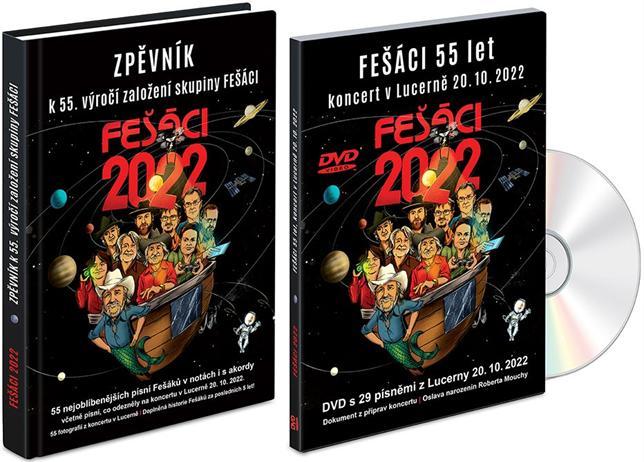 Kniha: Fešáci 55 let - Zpěvník + DVD - Fešáci