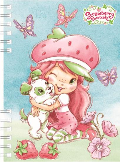 Kniha: Strawberry Shortcake - zápisník A6 s kroužkovou vazbouautor neuvedený