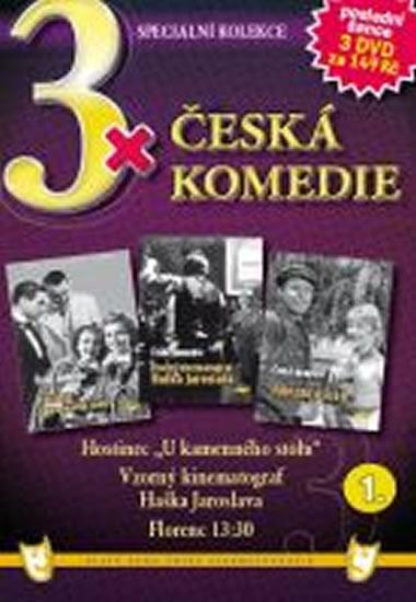 Kniha: 3x DVD - Česká komedie  1.autor neuvedený