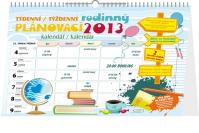 Kalendář 2013 - Týdenní rodinný plánovací s háčkem, 30 x 21 cm