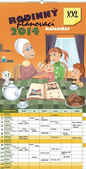 Kniha: Kalendář 2014 - Rodinný plánovací XXL - nástěnnýautor neuvedený