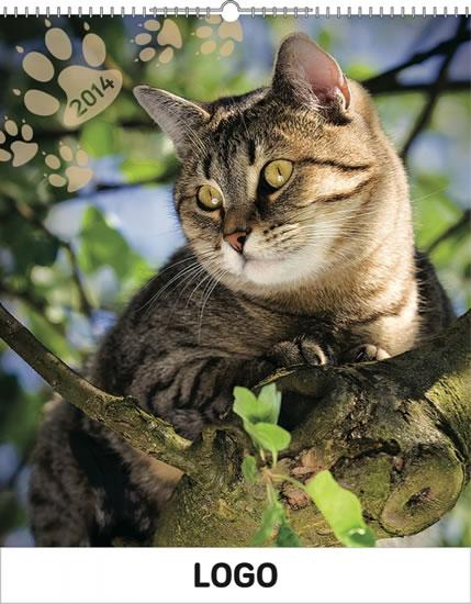 Kniha: Kalendář 2014 - Kočky Praktik - nástěnný s prodlouženými zádyautor neuvedený