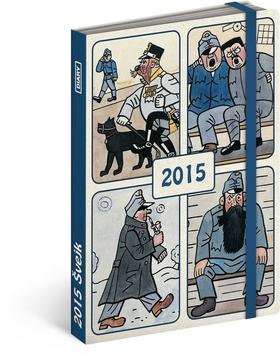 Kniha: Josef Lada obrázkový kapesní týdenní diář 2015 - Josef Lada