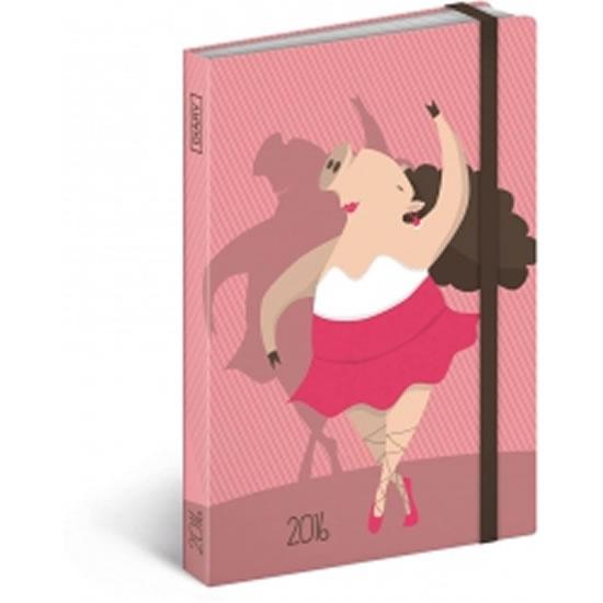 Kniha: Diář 2016 - Piggie, 10,5 x 15,8 cmautor neuvedený