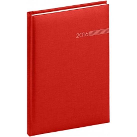 Kniha: Diář 2016 - Capys - Týdenní A5, červená,  15 x 21 cmautor neuvedený