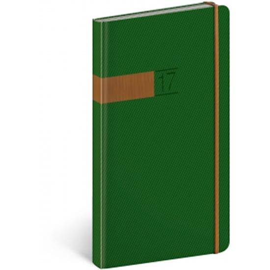 Kniha: Diář 2017 - Twill - kapesní/zelenobronzovýautor neuvedený