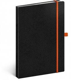 Kniha: Notes - Vivella Classic černý/oranžový, linkovaný, 15 x 21 cmautor neuvedený