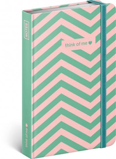 Kniha: Notes - Think Of Me, linkovaný, 10,5 x 15,8 cmautor neuvedený
