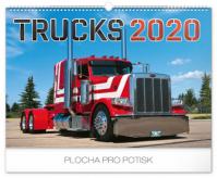 Kalendář nástěnný 2020 - Trucks, 48 × 33 cm