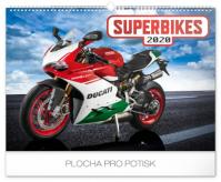 Kalendář nástěnný 2020 - Superbikes, 48 × 33 cm