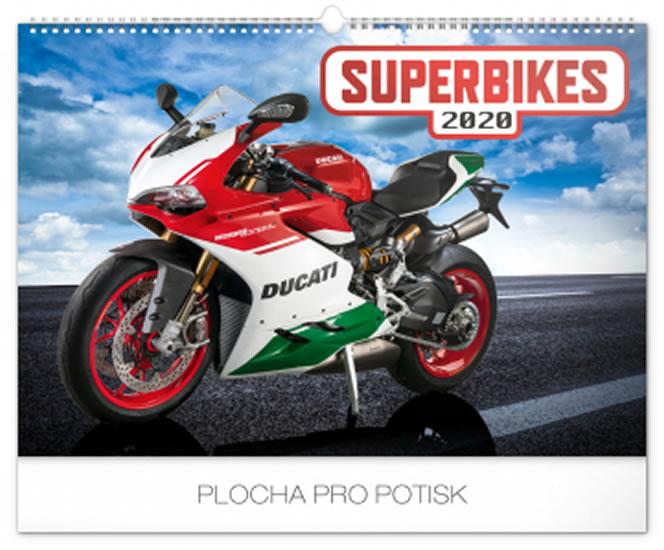 Kniha: Kalendář nástěnný 2020 - Superbikes, 48 × 33 cmautor neuvedený