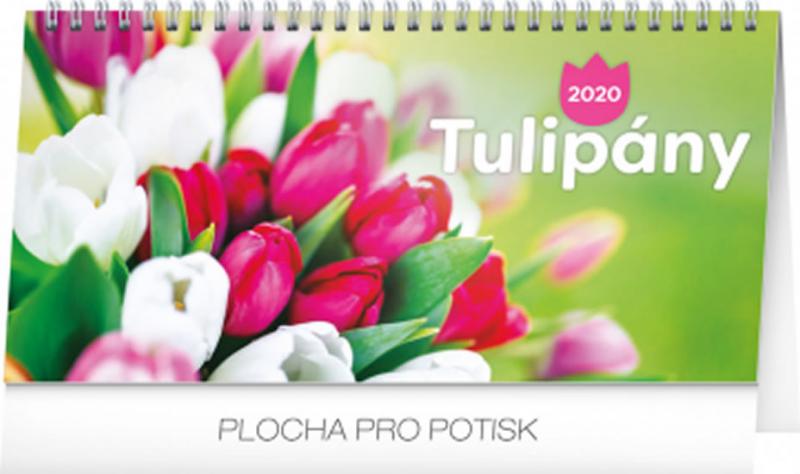 Kniha: Kalendář stolní 2020 - Tulipány řádkový, 25 × 12,5 cmautor neuvedený