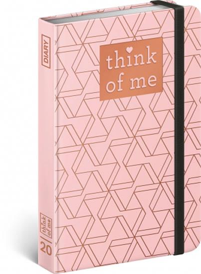 Kniha: Diář 2020 - Geometric – Think of me - týdenní, 11 × 16 cmautor neuvedený