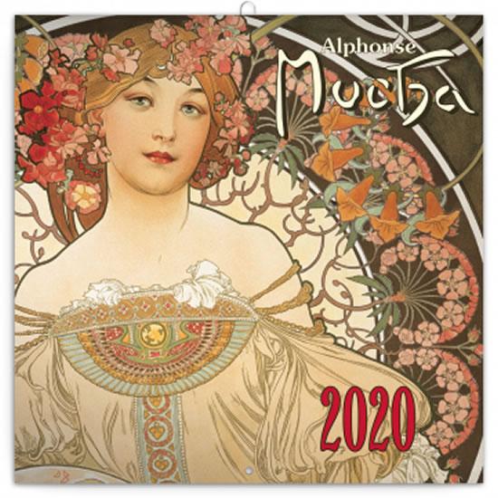 Kniha: Kalendář poznámkový 2020 - Alphonse Mucha mini, 18 × 18 cmautor neuvedený