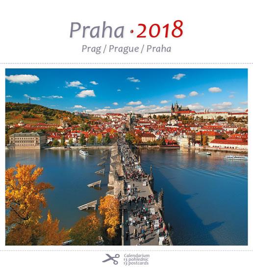 Kniha: Kalendář pohlednicový 2018 - Prahaautor neuvedený