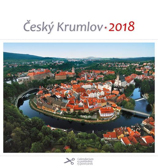 Kniha: Kalendář pohlednicový 2018 - Český Krumlov/leteckýautor neuvedený