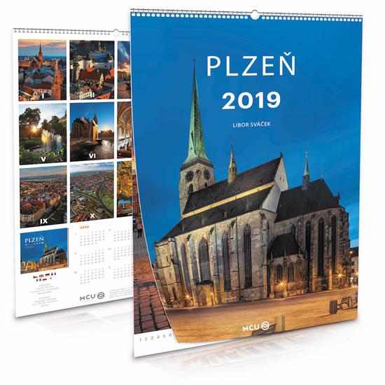 Kniha: Kalendář 2019 - Plzeň - nástěnný - Sváček Libor