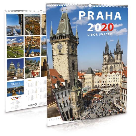 Kniha: Kalendář 2020 - Praha - nástěnný - Sváček Libor