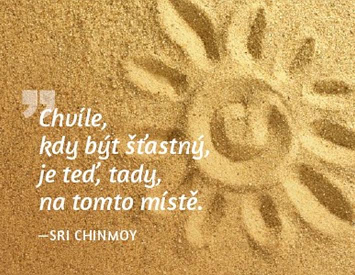Kniha: Magnet na lednici - Chvíle, kdy být šťastný, je teď, tady, na tomto místě. - Chinmoy Sri
