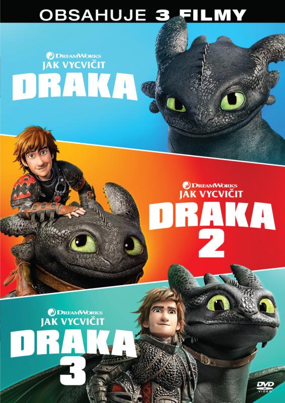 Kniha: Jak vycvičit draka kolekce 1.-3. 3DVD - Dean DeBlois
