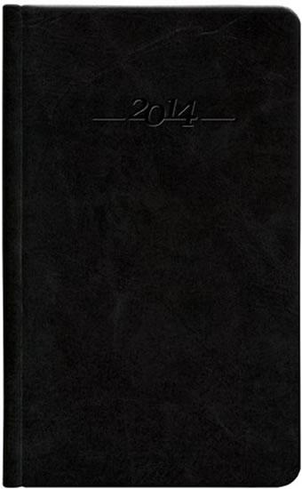 Kniha: Diář 2014 - CARUS černý kapesní - kožený týdenníautor neuvedený