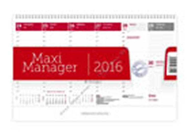 Kniha: Kalendář stolní 2016 - Maximanager červenýautor neuvedený