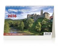 Kalendář stolní 2016 - Křížem krážem Českou republikou