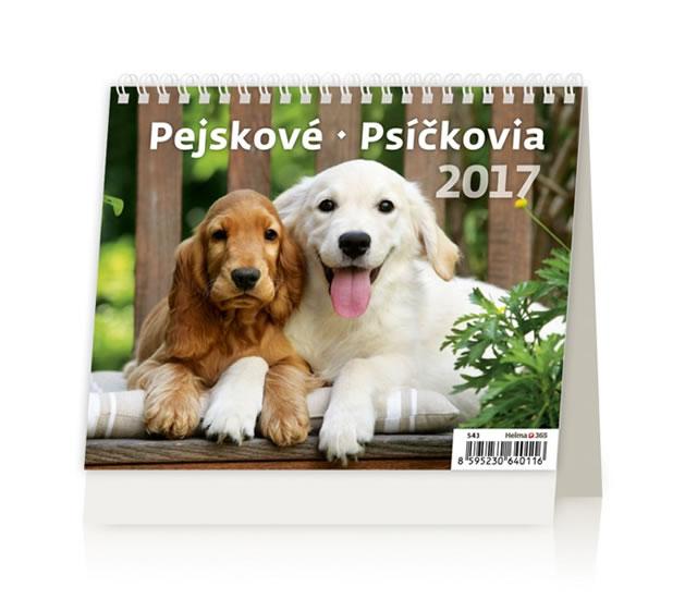 Kniha: Kalendář stolní 2017 - MiniMax/Pejskovéautor neuvedený