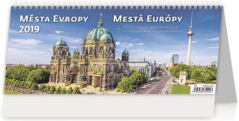 Kniha: Kalendář stolní 2019 - Města Evropy/Mesá Európyautor neuvedený