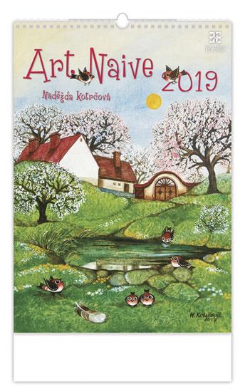 Kniha: Kalendář nástěnný 2019 - Art Naive - Kotrčová Naděžda