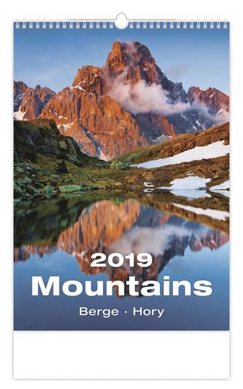 Kniha: Kalendář nástěnný 2019 - Mountains/Berge/Horyautor neuvedený