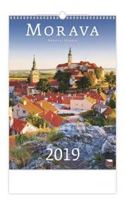 Kalendář nástěnný 2019 - Morava/Moravia/Mähren
