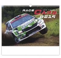 Kalendář nástěnný 2019 - Race Cars