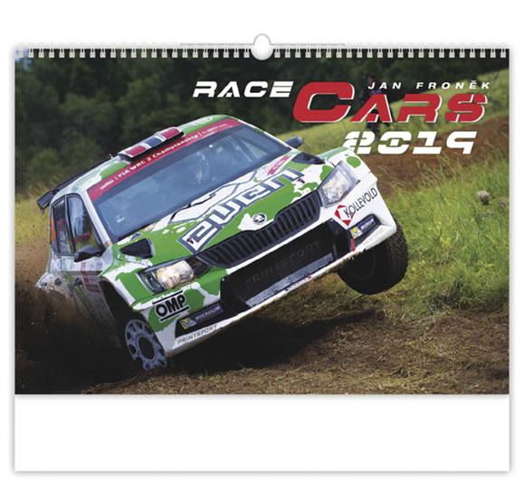 Kniha: Kalendář nástěnný 2019 - Race Cars - Froněk Jan