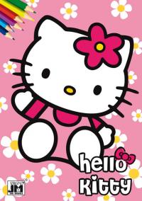 Vymaľovanka A5+/ Hello Kitty (kvetinky)