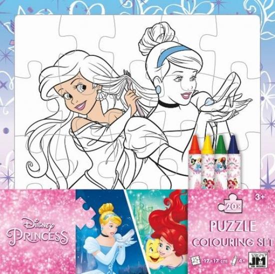 Kniha: Puzzle vymaľovanky/ Princezné, nové vyd. - Disney