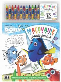 Maľovanie podľa farieb/ Hľadá sa Dory