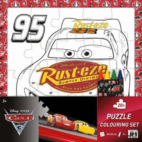 Kniha: Puzzle vymaľovanky/ Cars 2 - Disney