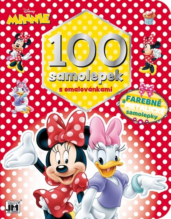 Kniha: 100 samolepiek s vymaľovankami/ Minnie - Disney