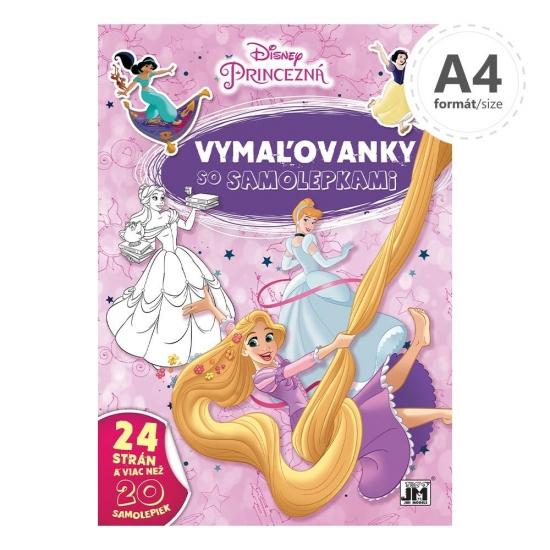 Kniha: Vymaľovanky A4+/ Princezné - Disney