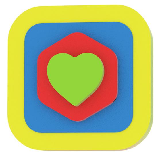 Kniha: Moje první puzzle - Tvary čtverec/srdce žlutáautor neuvedený