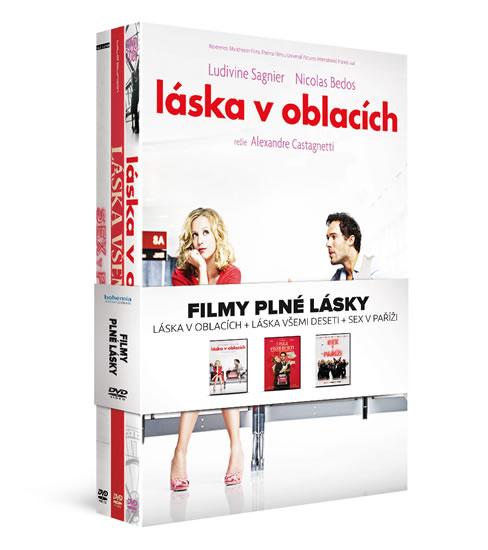 Kniha: Filmy plné lásky (3DVD): Láska v oblacích + Láska všemi deseti + Sex v Pařížiautor neuvedený